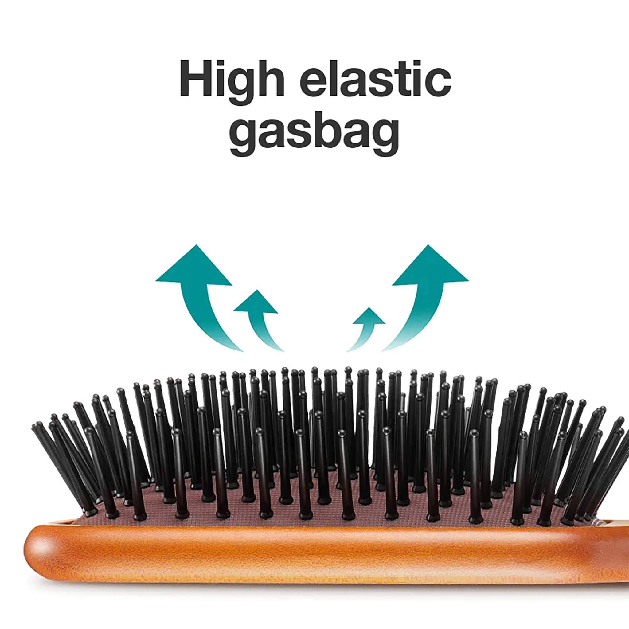 MR.GREEN maple paddle brushes in two sizes, air-cushion pad and round-tipped pins for scalp-safe, anti-static detangling.