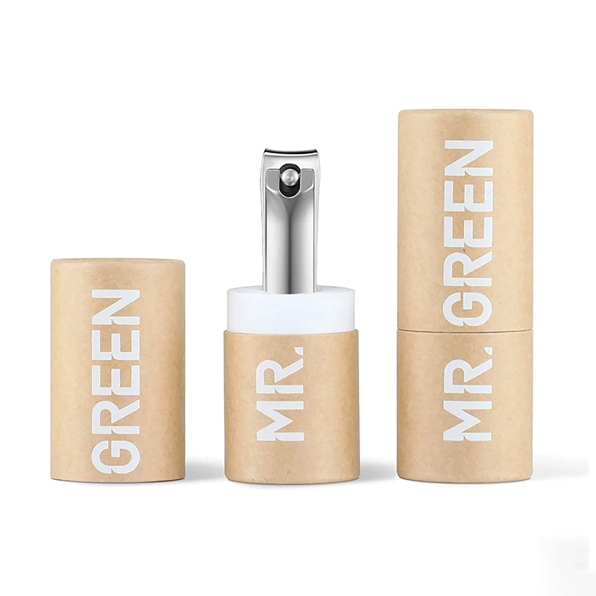 MR.GREEN nail clipper Medium size in eco kraft tube premium gift packaging stainless steel precision cutter