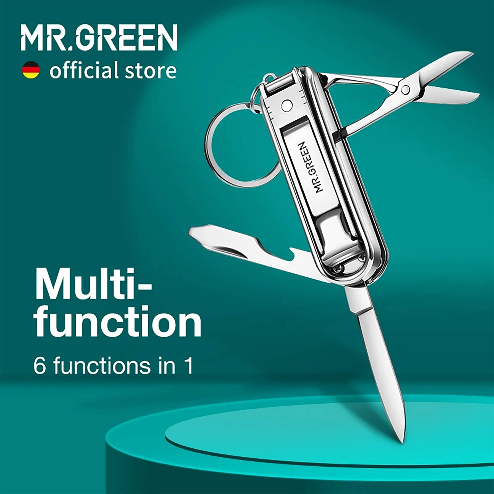 MR.GREEN 6-in-1 Multifunctional Nail Clipper Stainless Steel
