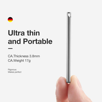 Coupe-ongles ultra fin MR.GREEN MR-9999, 3,8 mm d’épaisseur et 17 g, format portable pour trousse de voyage