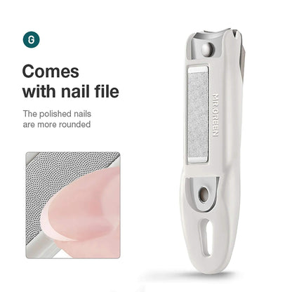 Corta-unhas MR.GREEN com lixa integrada unhas polidas e arredondadas design antirrespingos aço inox pegada ergonômica