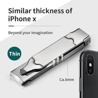 Cortauñas plegable MR.GREEN con llavero, grosor ca. 6 mm, tan delgado como iPhone X; afilado y portátil