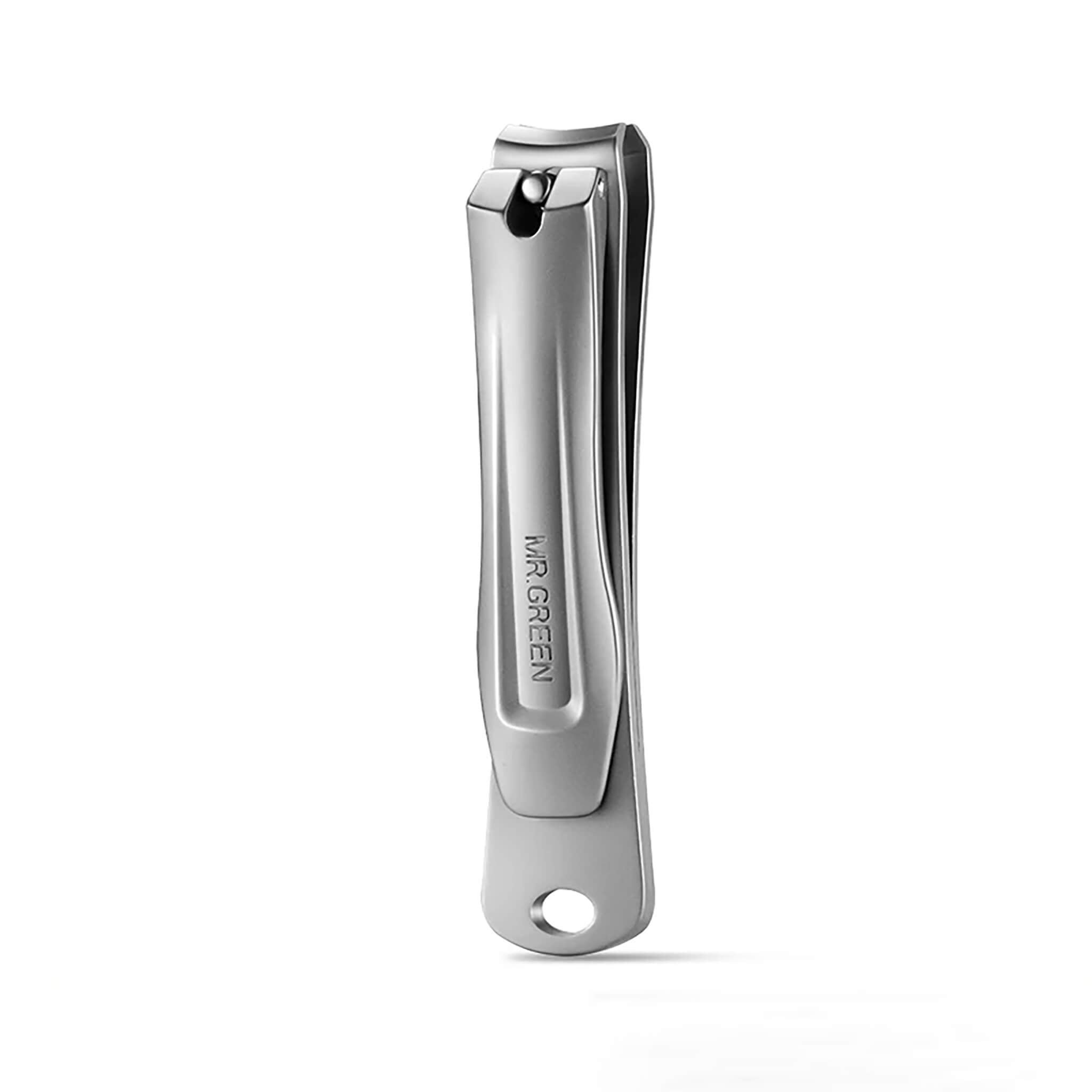 MR.GREEN MR-1133 stainless steel nail clipper ergonomic lever sharp blades lanyard hole for precise fingernail care