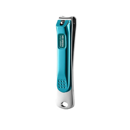 MR.GREEN MR-1113BU blue medium nail clipper curved stainless blade non-slip comfortable handle