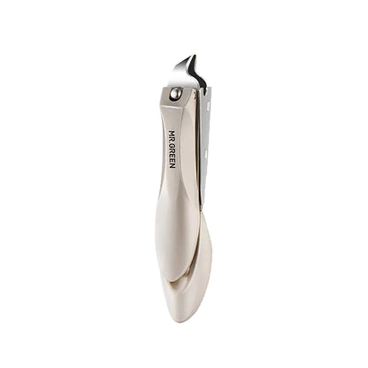 MR.GREEN Mr-1127 small slanted-edge nail clipper with anti-splash channel compact travel size Solingen Germany precision