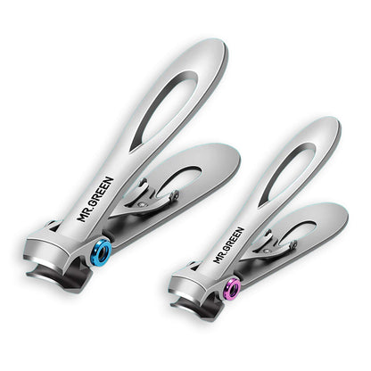 MR.GREEN wide opening nail clippers set, medical-grade stainless steel for thick nails