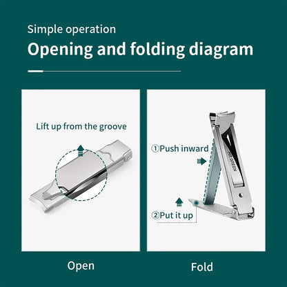 MR.GREEN Schlüsselanhänger-Nagelknipser – Anleitung zum Öffnen und Falten, einfache Bedienung unterwegs