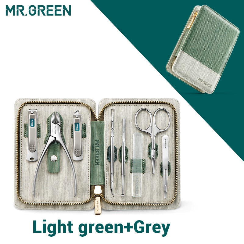 MR.GREEN Maniküre- und Pediküre-Set mit Nagelknipser: Komplettes Nagelpflegeset