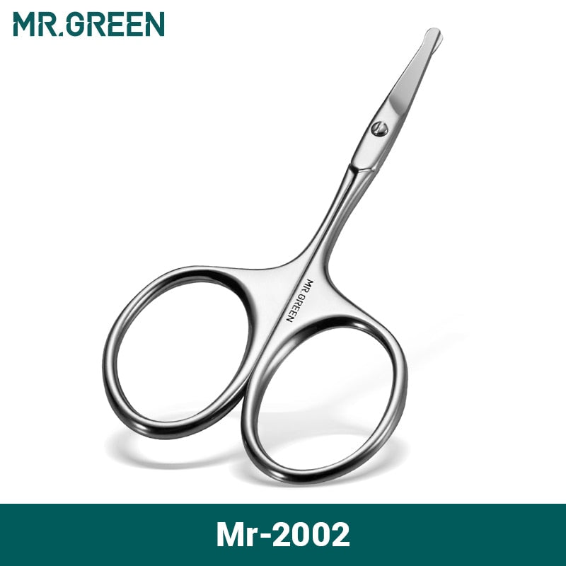 MR.GREEN Professionelle Gesichtshaarschere und Wimpernschneider: Präzise Pflegewerkzeuge