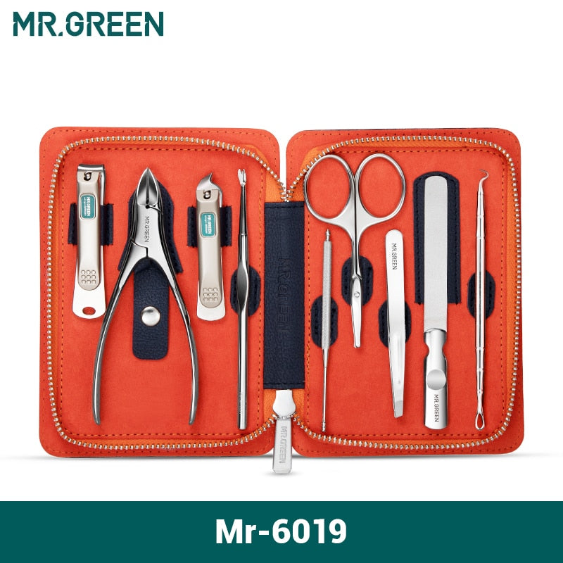 MR.GREEN 9-in-1-Profi-Maniküre-Set: Von Experten gefertigte Werkzeuge