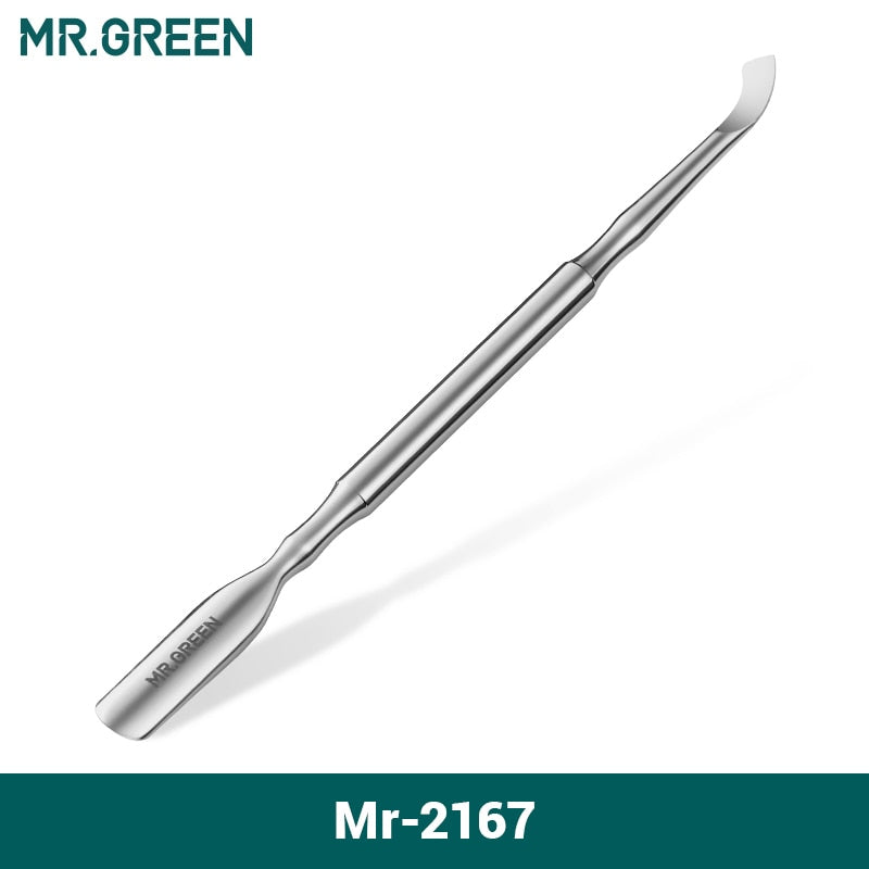 MR.GREEN Cuticle Pusher and Nail Polish Remover Tool