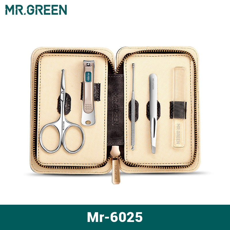 Ensemble de manucure de soins personnels MR.GREEN 5 en 1 : outils de toilettage essentiels