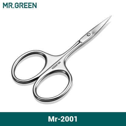 MR.GREEN Augenbrauenschere mit gebogener Klinge: Präzises Pflegewerkzeug