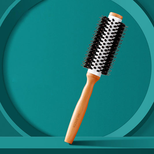 MR.GREEN Round Styling Comb with Boar Bristles