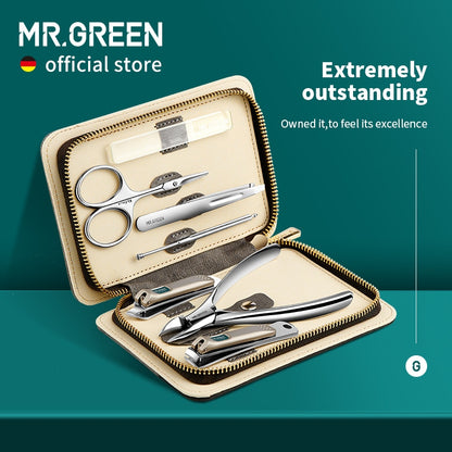 MR.GREEN Farbkontrast-Maniküre-Set mit Nagelknipser: Stilvolles Nagelpflegeset