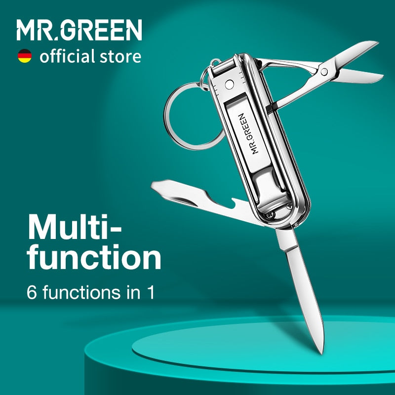 MR.GREEN 6-in-1-Multifunktions-Nagelknipser: Vielseitige Nagelpflege immer zur Hand