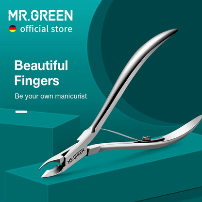 MR.GREEN Cuticle Nipper: Precision Manicure Scissors