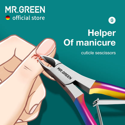 Pince à cuticules colorée de précision MR.GREEN : de magnifiques outils de soin des ongles