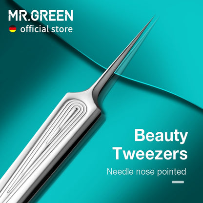 MR.GREEN Präzisionspinzette für eingewachsene Haare: Sanftes Werkzeug zur Haarentfernung