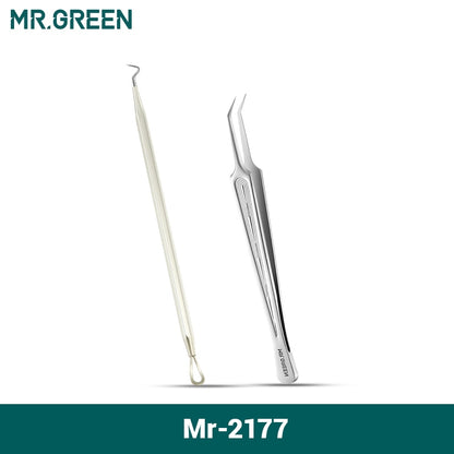 MR.GREEN Mitesserentferner-Set: Akne-Entferner-Nadeln und Werkzeuge